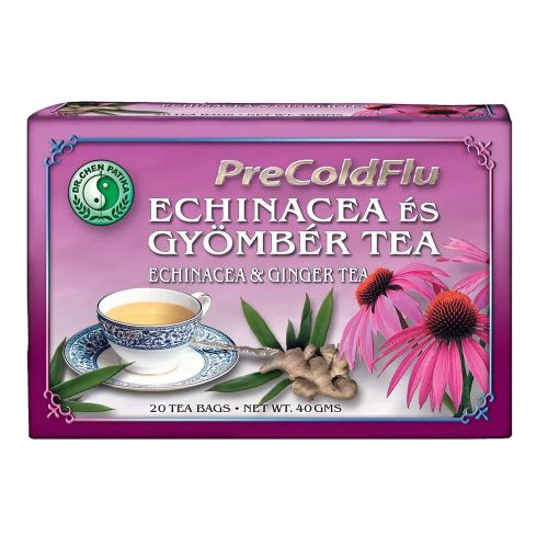 Dr. Chen PreColdFlu Echinacea és gyömbér filteres tea 20x2g