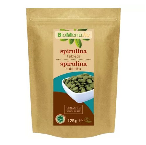 BIO Spirulina alga tabletta 125g BioMenü