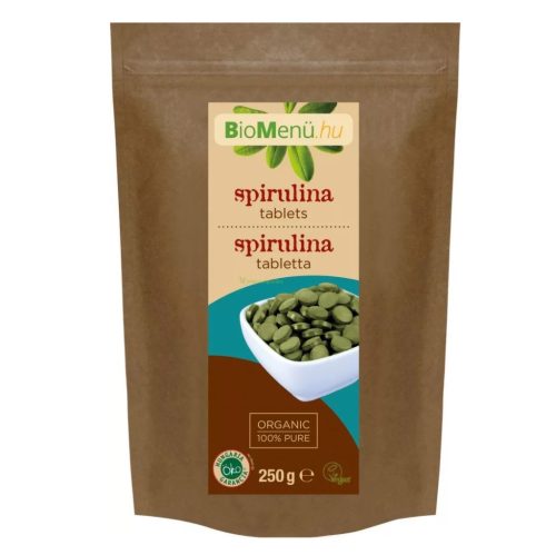 BIO Spirulina alga tabletta 250g BioMenü