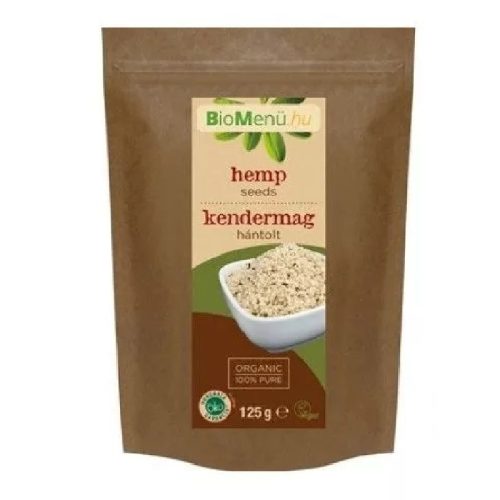 BIO Kendermag hántolt 125g BioMenü