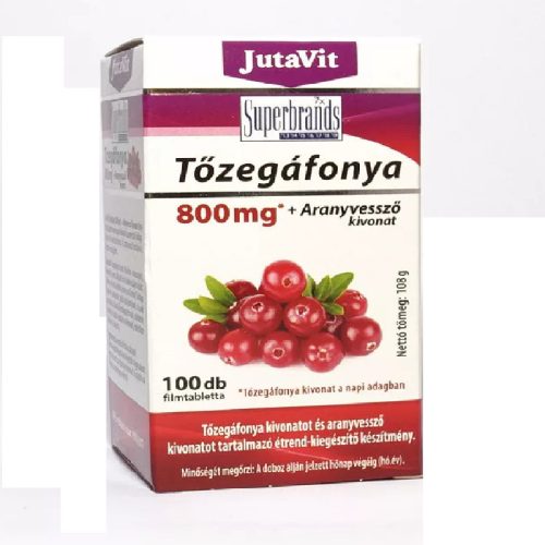 JutaVit Tőzegáfonya 100x800mg filmtabletta aranyvessző kivonattal