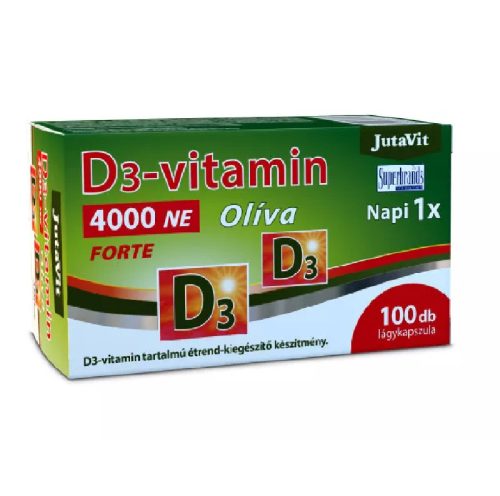 JutaVit D3-vitamin Olíva 100x4000NE lágykapszula