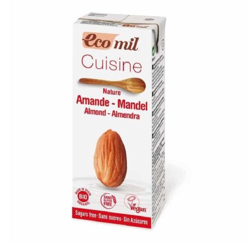 BIO Mandulás tejszín cukormentes 200ml Ecomil konyhai főzőalap